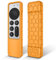 Fintie Custodia protettiva per Apple TV Siri Remote 2021 2022, custodia leggera e antiscivolo in silicone antiurto per telecomando Apple TV 4K / HD Siri (2a generazione/3a generazione), arancione