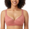 DELIMIRA Donna Reggiseno Senza Cuciture Balconcino con Ferretto Sostegno Comodo Coppe Preformate Taglie Forti Chiodo di Garofano 4B