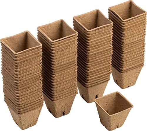 Meister 9968310, Vasi da coltivazione, 6 x 6 cm, pratico set da 96 pezzi, in porcellana di carta, biodegradabile, vaso, semi, piante coltivate, WU9968310