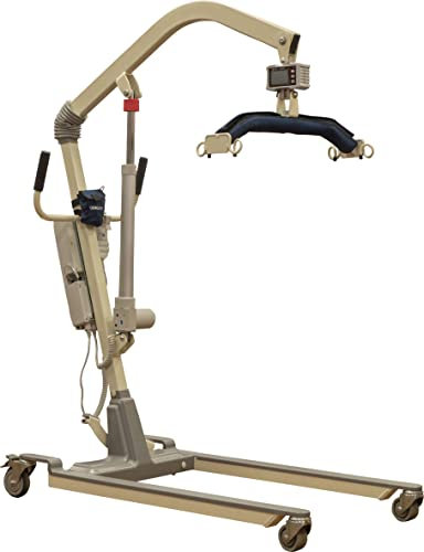 Electric Patient Lift Designed to aid Transfer of Resting Patients from one Surface to Another.