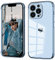 WXX for iPhone 13 Pro Case Cute Heart Pattern Plating Edge Luxury Silicone 13 Pro Phone Case Girl Slim Bling Camera Protection Shockproof Rubber Cover Compatible for iPhone 13 Pro 6.1'' Light Blue