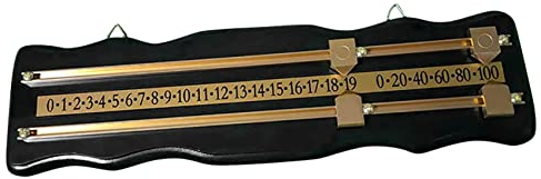 BABOS Billard Anzeigetafel Wandmontierte Anzeigetafel Snooker Anzeigetafel Internationale Anzeigetafel Gebeiztem, Schwarz