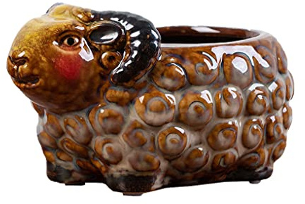 WAIT FLY Nette Tier Keramik Blumentopf Sukkulenten Pflanzer Sheep