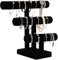 powerking 3-Tier Schmuck Organizer Stand, abnehmbarer Armband Display Stand und Halter, schwarzer Samt Schmuck Display Organizer für Armbanduhr