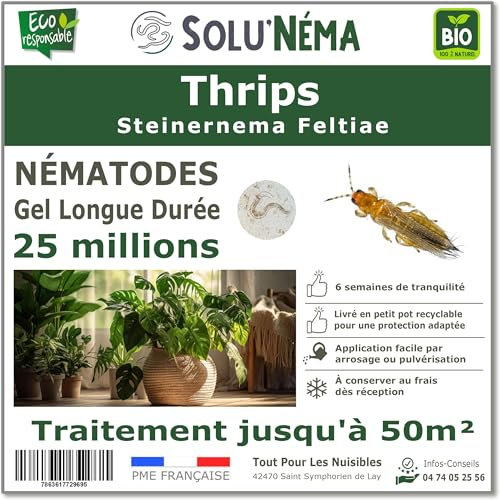 SOLUNEMA - Nématodes Contre les Thrips 25 Millions Longue Durée