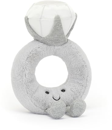 Jellycat Amuseable Diamond Ring - H : 20 cm x L : 12 cm
