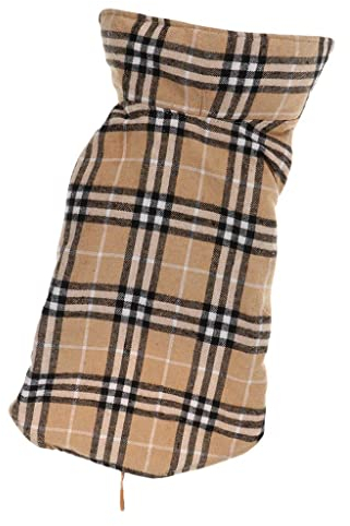 Hundejacke, wasserdicht, wendbar, Größe S, Beige, Größe S