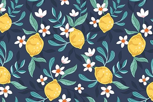 Queence | Küchen Spritzschutz Zitronen 60x40x0,3 cm | Küchenrückwand | Alu-DiBond | Fliesenschutz für den Herd und Spüle | Küchenfliesen | Fliesenspiegel | Rückwand