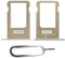 IS-TECK SIM-Kartenhalter Ersatz SIM-Tray Kompatibel mit iPhone 6 Plus inklusive SIM-Nadel SIM-Kartensteckplatz (Gold)