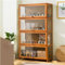 Vaian Vitrine de Collection, Cadre en Bambou Naturel, Vitrine de Collection Acrylique, Résistant à la Poussière, Idéal pour la Maison et Le Bureau (4-floors-60cm, Wood Color)