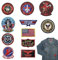 GUOYOU 11 Stück Top Gun Aufnäher zum Aufbügeln, USA Flagge Maverick Patches Bestickt, Air Force Navy Marine Army Jacke Tactical Military Logo Dekorative Applikation für Kleidung Jacke Jeans Cap