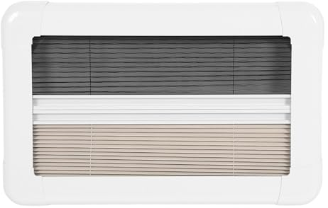 Fydun Stores pour Fenêtre de Camping-Car, Fenêtre D'ombrage Intérieure de Camping-Car 50,8 X 30,5 Cm, Store Vénitien, Stores Intérieurs de Fenêtre de Camping-Car avec Fenêtre Plissée