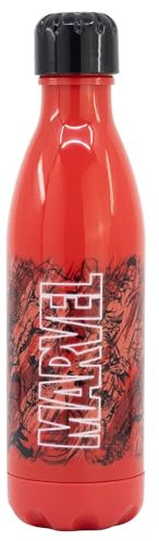Botella de agua reutilizable de plástico libre de BPA de 660 ml de Marvel