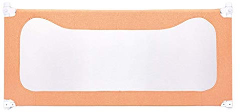 Bettgitter für Kinder, Bettschutzgitter für Kinder, Babybett-Schutzgeländer, Kinderbettzaun, universeller Bettschutz, bruchsicherer Zaun (Farbe: Orange, 180 cm)