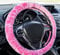 Xkeribom Lenkradbezug 37-38cm Lenkradschoner Lenkradschutz Plüsch Rosa Pink