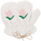 Holibanna 1 Pair Polyester Warm Gloves for Outdoor Hand Warmer Gloves White Waterproof Winter Gloves Gloves for Teen