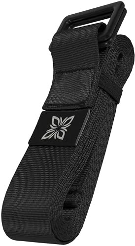 OMNANA® EXtend™ Yogagurt 2,5m x 4cm – Yoga Gurt mit Schiebeschnalle aus Metall – Weich & hautfreundlich – Perfektes Yoga Zubehör für Dehnung & Stretching