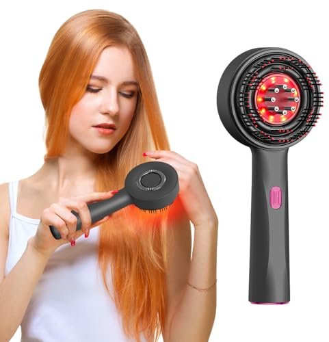 Elektrische Massagekamm Haarbürsten, 2 in 1 Haaröl-Applikator Elektrischer Haaröl Applikator, IPX6 Wasserdicht mit 3 Massagemodi Hier sind kopfhäute Massagebürste für die Haarmassagegerät #02