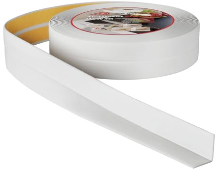 ProfiPVC Weichsockelleiste selbstklebend aus PVC 30x30mm 10m Hellgrau | weiche Abschlussleiste aus Kunststoff für Küche und Badezimmer, flexible Knickleiste, Bodenleiste Sockelleiste aus PVC