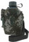 Botella de agua de aleación, equipo esencial para exteriores, equipo de hidratación táctica, contenedor militar de camuflaje, accesorio de petaca estilo militar, kit de comedor listo para viajar para