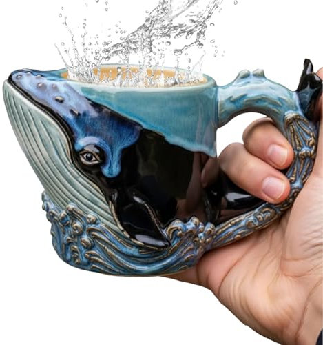 Nixiara Tazza di caffè isolata - Tazza di mare con | Statua di vaso in ceramica per bevande calde e fredde a casa