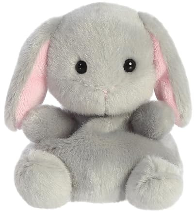 AURORA 82149, Palm Pals Pebbles Bunny, 13cm, Soft Toy, Grey