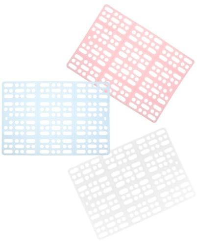 OSOLADY Almohadilla para Jaula de Conejos de Plástico Ligera y Lavable en Forma de Rejilla, 3 Piezas para Mascotas Pequeñas en Jaulas
