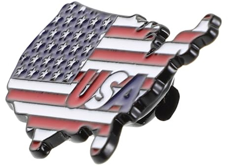 Garneck Usa Flaggen Anstecknadel aus Metall Detailreiche Brosche zum Unabhängigkeitstag Vielseitiges Accessoire für Jacken und Schals