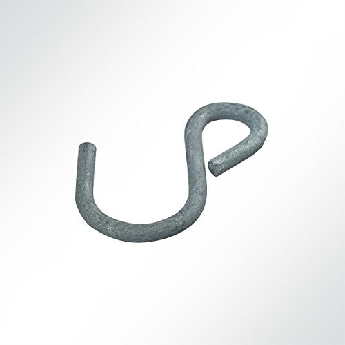 LYSEL® S-Haken asymmetrisch, (L) 50mm in Grau/feuerverzinkt (1 Stück)