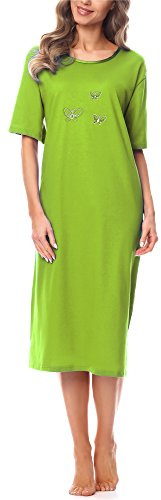 Merry Style Damen Kurzarm Nachthemd 91LW1