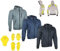 HEYBERRY Herren Hoody Motorradjacke Hoodie mit Aramid Anthrazit Gr. XL