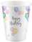 Amscan 9903710 - 8 Becher Happy Birthday Pastel, Geburtstag, Party, Luftballons
