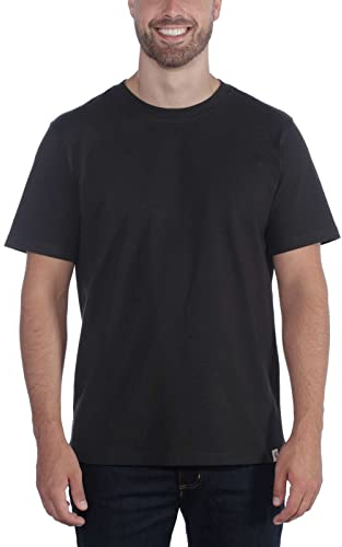 Carhartt Men's Relaxed Fit Heavyweight Short-Sleeve T-Shirt, Black, S