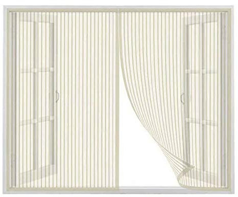 HENZ Anzariera A Calamita Porta 165X220Cm, Anti Zanzare Calamite, Totalmente Magnetica Controllo Degli Insetti, Per Finestre A Saliscendi -Eige