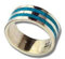 Indianerschmuck Ring Chip Inlay Türkis Einlage Westernschmuck Navajo Style Indianerring (57 (18.1))