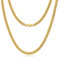 Jewlime Gold Herren Halskette, Klassische Miami Herren Kubanische Kette Halskette Schmuck Geschenk für Damen Männer Jungen, Hip-Hop & Cool Stil Kette Halskette, 18 Karat vergoldet, 6mm Breite, 18 Zoll