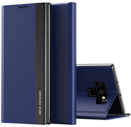 Hülle für Samsung Galaxy Note 9 Leder Hülle Handy-Hülle Clear View Standing Schutzhülle PC Handyhülle Flip Schutz Wallet Tasche Bumper Standfunktion Case für Samsung Note 9 (A,Note 9)