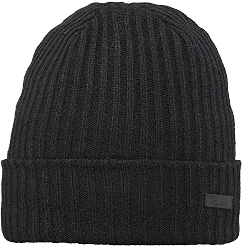 Barts Wilbert Turnup Beanie Wintermütze (one Size, Black)