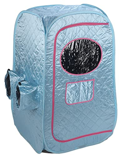 01 02 015 Tragbares Dampfsauna-Zelt, Faltbar, Wasserdicht, Wiederverwendbar, EIN-Personen-Ganzkörper-Spa-Dampfbox-Therapiegerät für die Heimsauna, ohne Dampfer