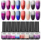 ROSALIND Gel Nagellack Set Thermo Gellack UV Farbwechsel Nagellack Thermo Shellac Gellack Kit Mehrfarbig Ablösbarer Nagelgel Farbgel Gel Nagel Chameleon Gel Polish Set 8 Farben Mini