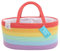 OrganiHaus Wickelkorb, Wickelorganiser, Babykorb, Windel Organizer, Windel Caddy Organizer, Windelkorb, Wickelkorb Baby, Geschenkkorb Baby, Baby Korb, Windelbox, Regenbogen