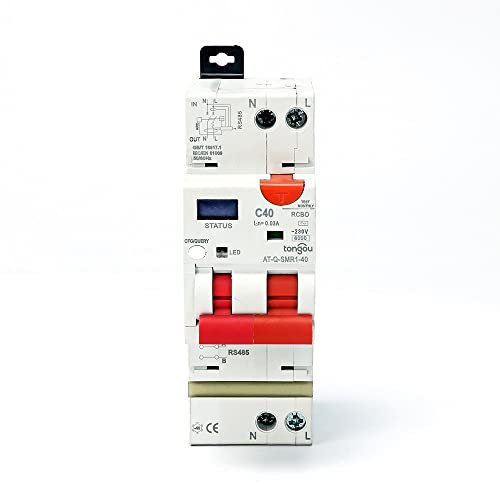 Magnetotermico,Interruttore Magnetotermico WIFI RCBO Interruttore automatico regolabile intelligente Interruttore differenziale con protezione da sovracorrente e dispersione 40A