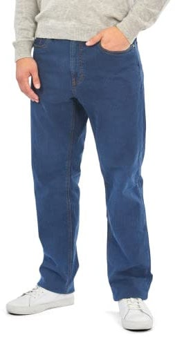 Mill&Tailor Herren Thermojeans blau I Auch in großen Größen verfügbar I Thermohose Winter I Herren Hosen aus 85% Baumwolle I Herren Business- & Freizeithose mit Innenfutter