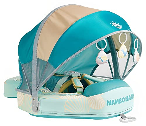 HECCEI Schwimmreifen Baby, Neueste Mambobaby Schwimmring mit Schwanz Weich und Hautfreundlich Schwimmhilfe, Baby Float Ring Schwimmtrainer für Kinder 3 Monate bis 24 Monate (Grün)