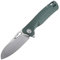 Petrified fish PF868 Bunta Klappmesser, 3.35 D2 Satin Klinge G10 Griff, Mit Kugellager EDC Taschenmesser (Green)