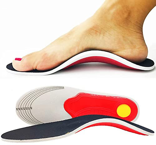 Orthotic Insoles for Women, Arch Support Insoles for Men, Plantar Fasciitis Arch Support Shoe Boot Flat Feet Inserts, Orthotic Feet Heel Pain Shock Absorption Comfortable Insoles (Small EU 35-40)