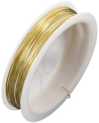 Hefddehy Alambre de latón de color 9 m x 0,5 mm