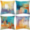 ARNTY Kissenbezug 45x45, Kissenbezüge 4er Set Dekokissen Kissenbezüge Dekoration Outdoor Kissenhülle Dekokissen für Schlafzimmer, Sofa, Stuhl, Bett, Garten (Tie-Dye bunt, Velvet)