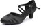 Rosefinch Scarpe da Ballo Latino da Donna - Salsa, Tango, Valzer, Ballo Sociale - Nero, Tacco 5cm, 39EU