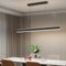 Mikeru 120cm Kücheninsel Licht, Moderne Schwarze LED Pendelleuchte 10%-100% Dimmbar 3000k/45000k/6500k Höhenverstellbare Pendelleuchten Hängelampe Esstisch für Büro, Schlafzimmer